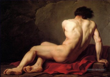 Homme Nu dit Patroclus Jacques Louis David Peinture à l'huile